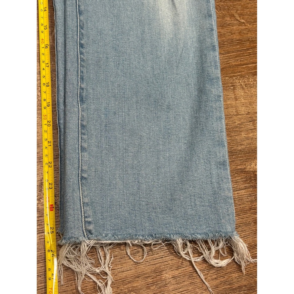 7 For All Mankind Cropped Alexa Jeans w/ Patch Pockets, Women's 27 Roxy Lights - Picture 6 of 11